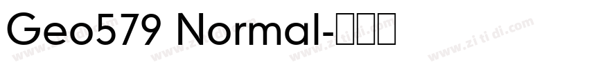 Geo579 Normal字体转换